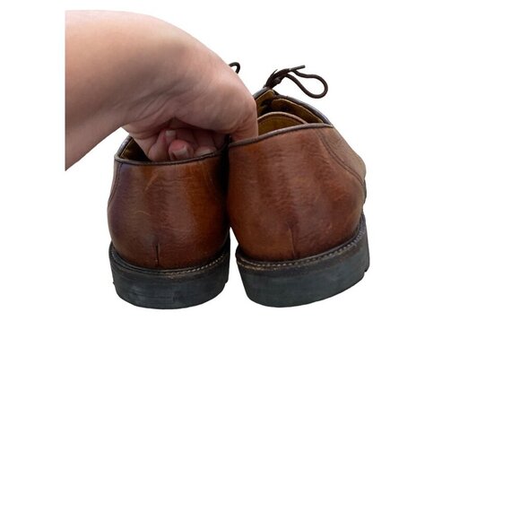 EVERGREEN FOOTWEAR MEN'S BROWN LEATHER DERBY LACE-UP SHOES SZ 10.5 - Picture 5 of 8